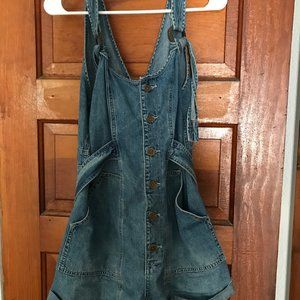 Free People Denim Romper